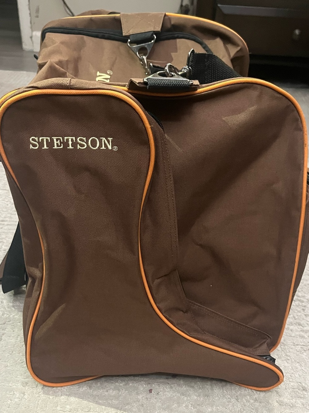 Stetson Duffle Bag with cowboy boot side pockets